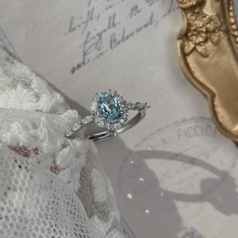 Blue Topaz Classic Ring