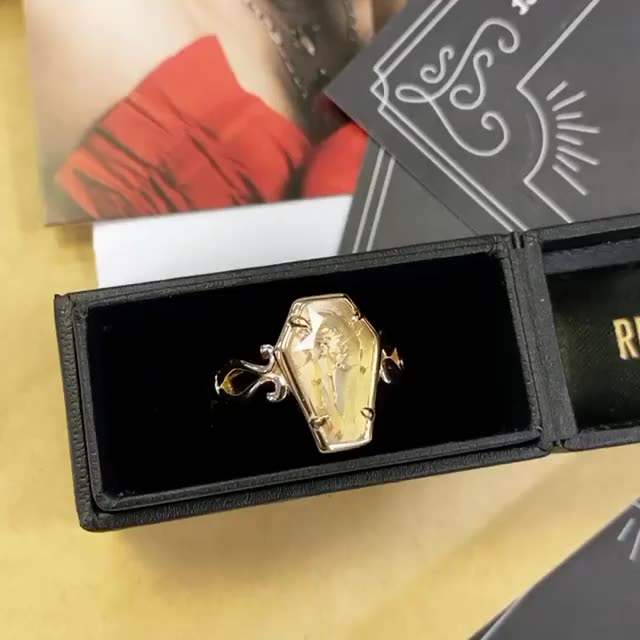 Rose & Coffin Ring