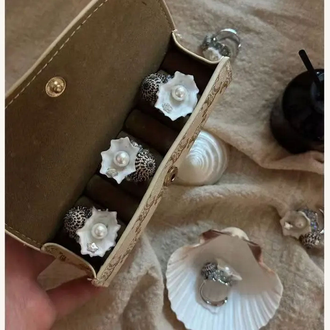 Conch Starfish Shell Adjustable Ring