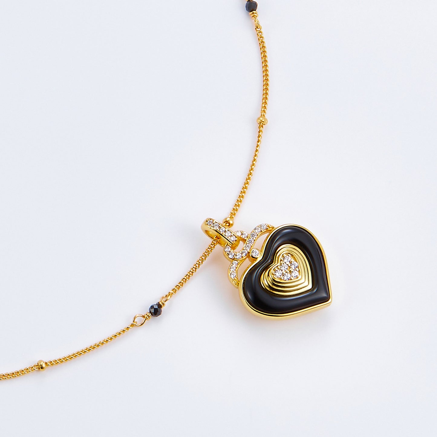 Black Heart Necklace