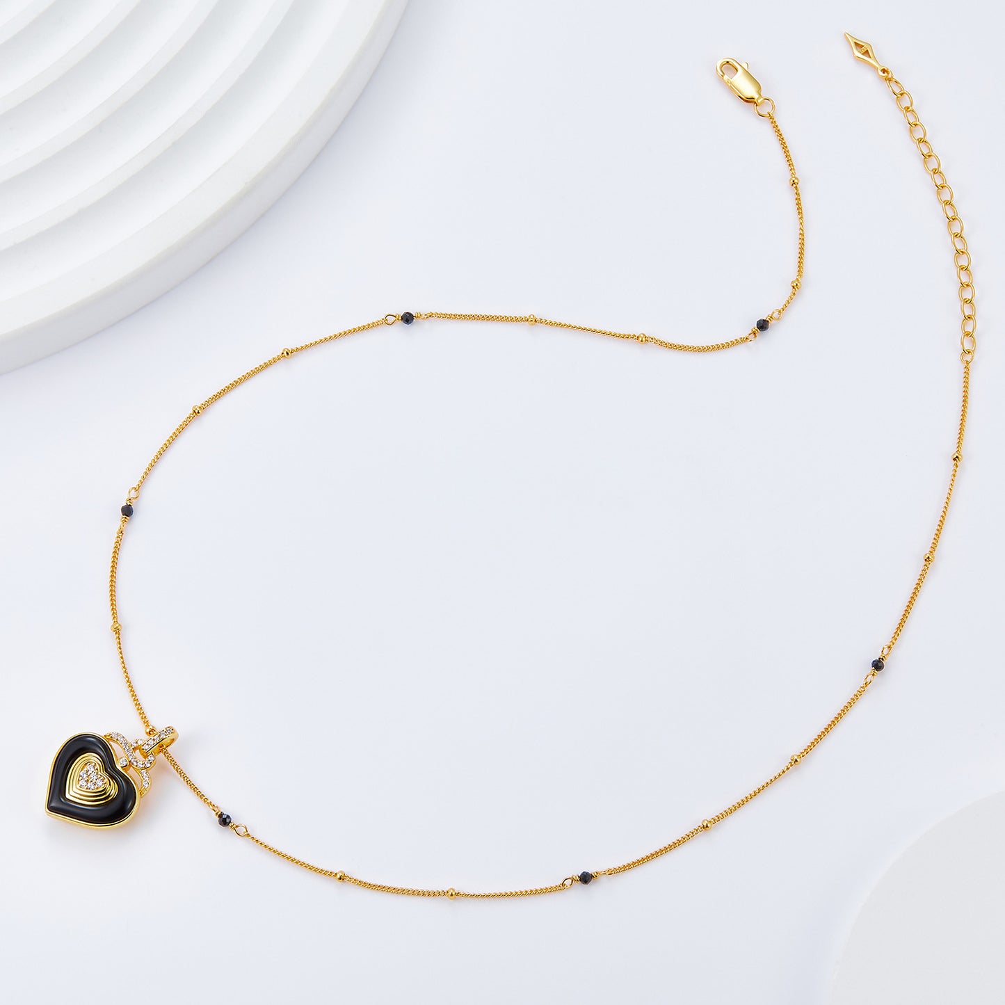 Black Heart Necklace