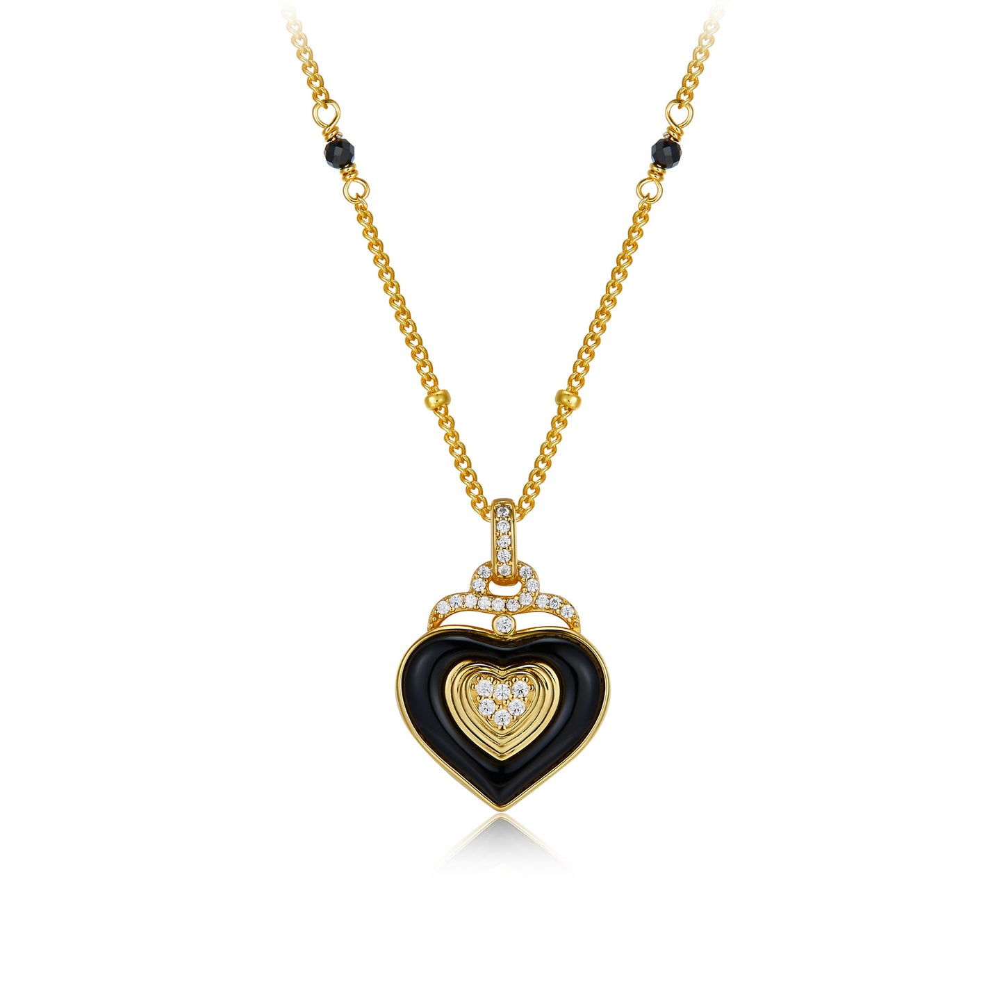 Black Heart Necklace