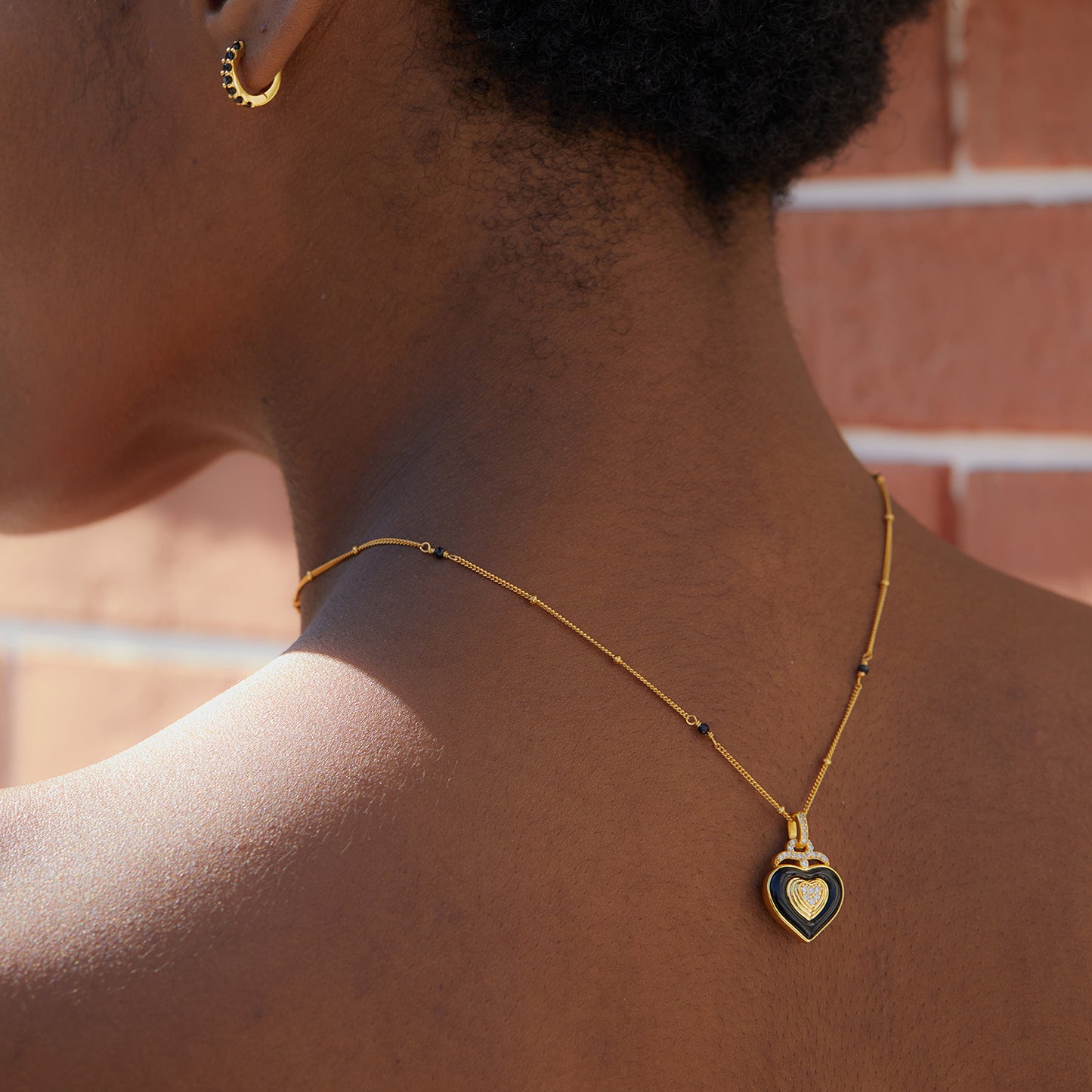 Black Heart Necklace