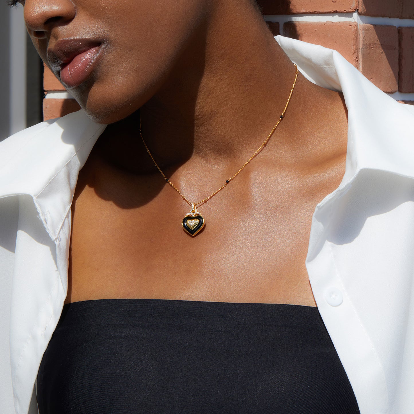 Black Heart Necklace