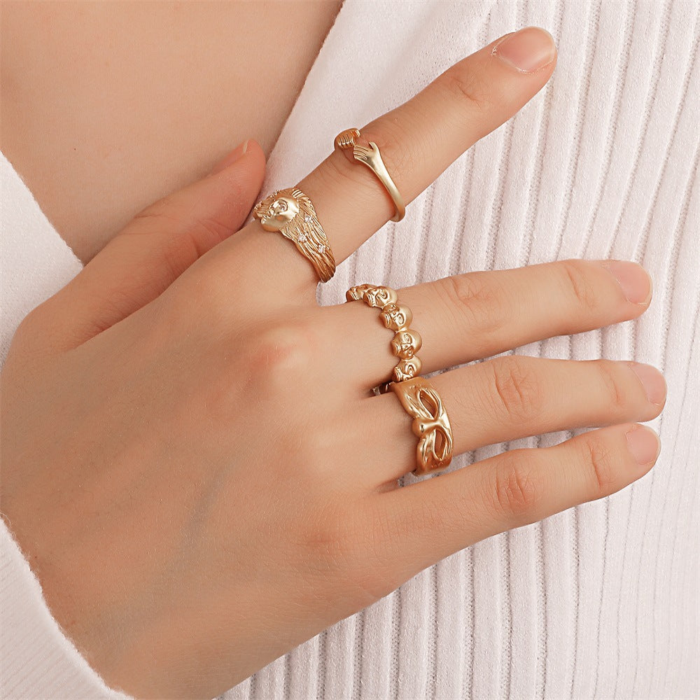Mask Skull Ring