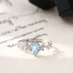 Reine des Glaces - Bague imposante en pierre naturelle pour femme