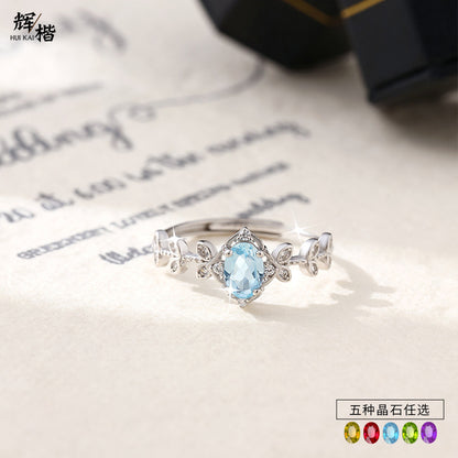 Ice Queen - Natural Stone Ring Statement Jewelry for Women