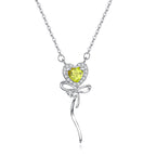 Cœur des marées - Collier design en argent sterling et topazes pour femme