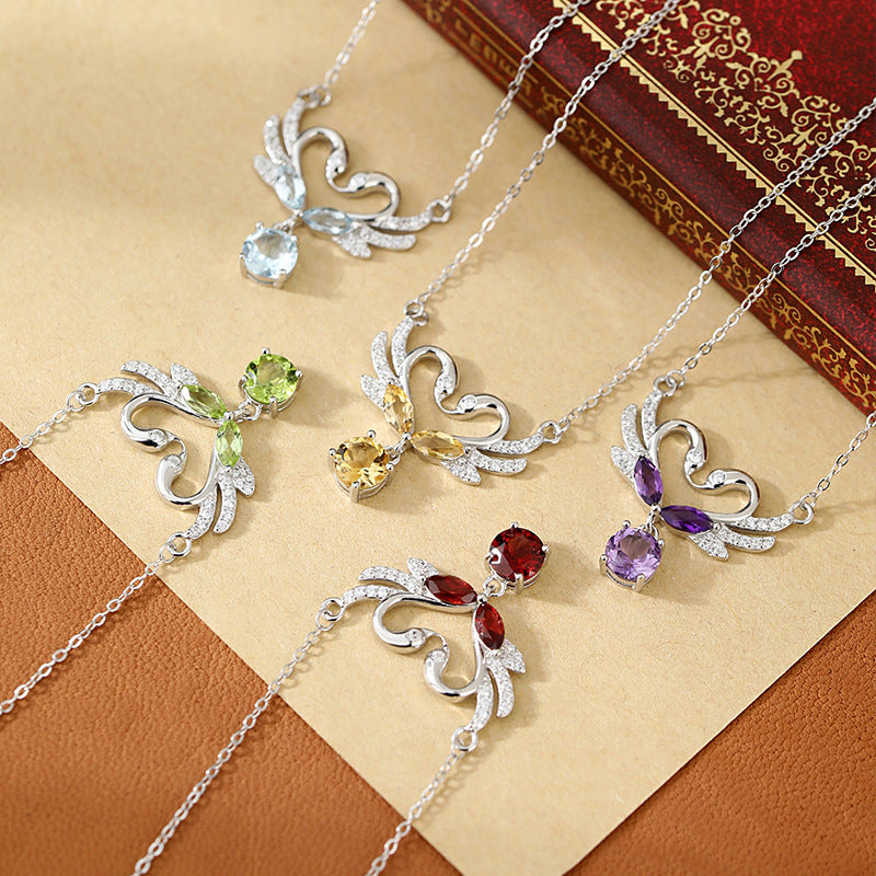 Swan's Heart - Swan Pendant Necklace