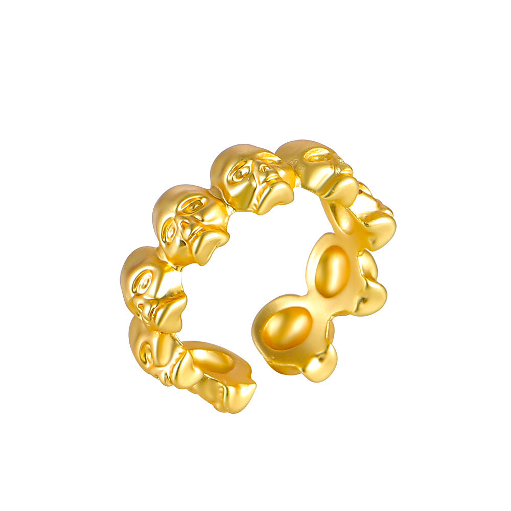 Mask Skull Ring
