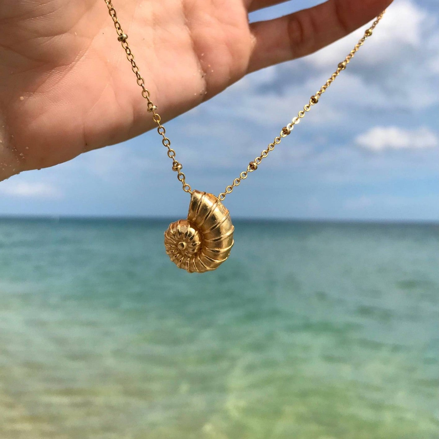 Golden Shell Necklace
