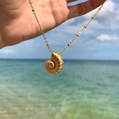 Golden Shell Necklace