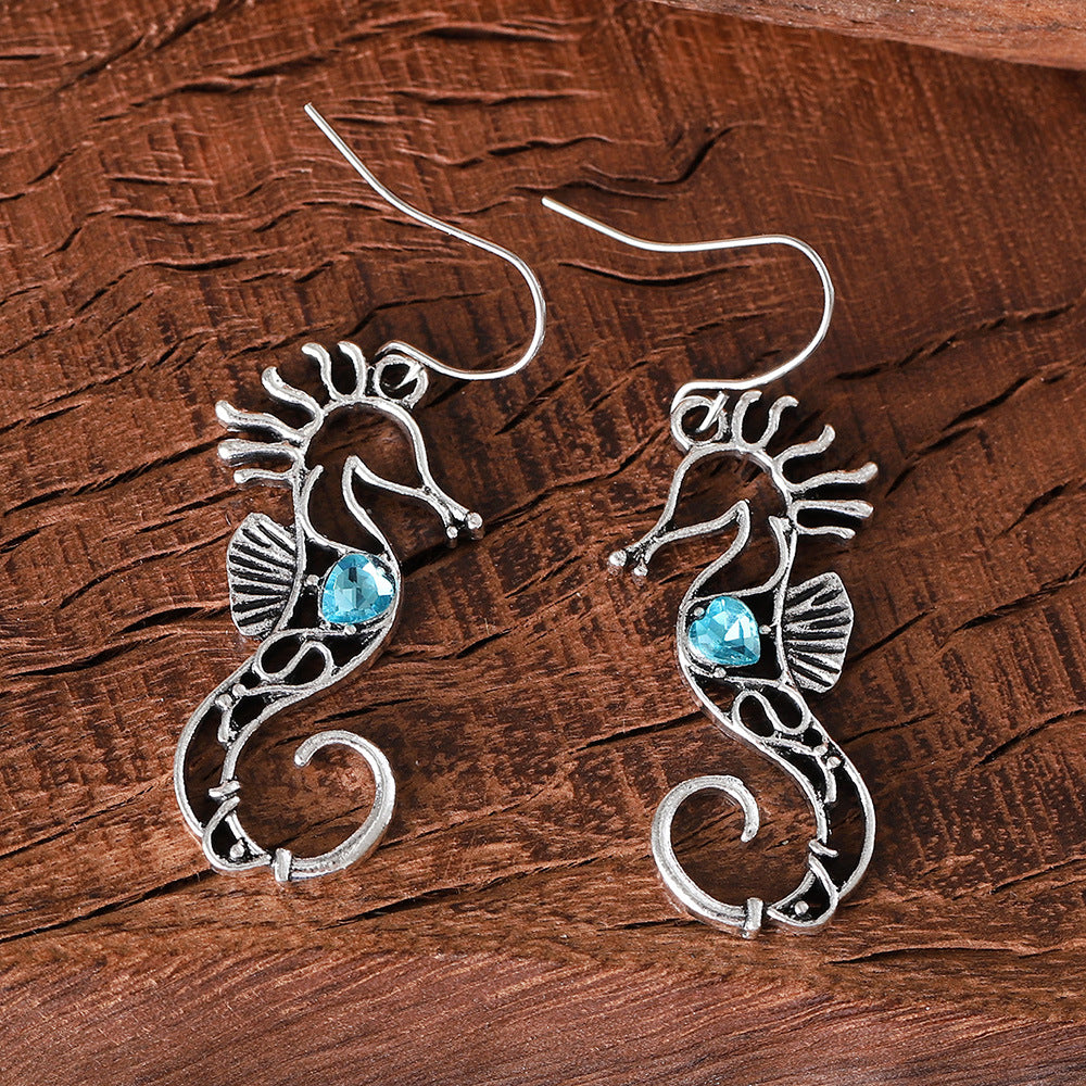 Boucles d'oreilles hippocampe