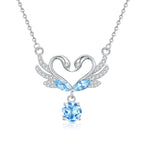 Swan's Heart - Swan Pendant Necklace