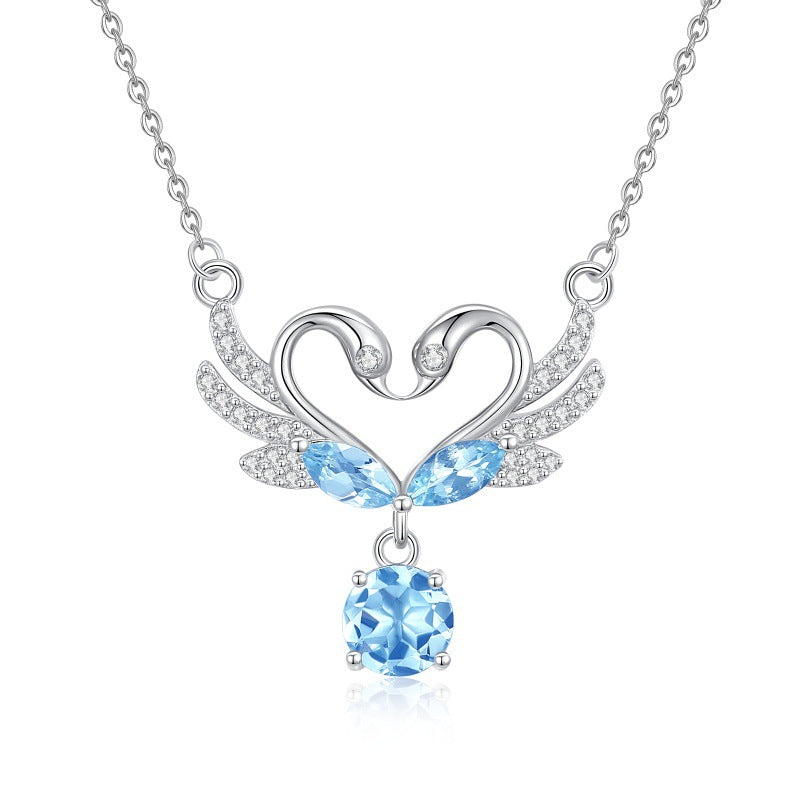 Swan's Heart - Swan Pendant Necklace