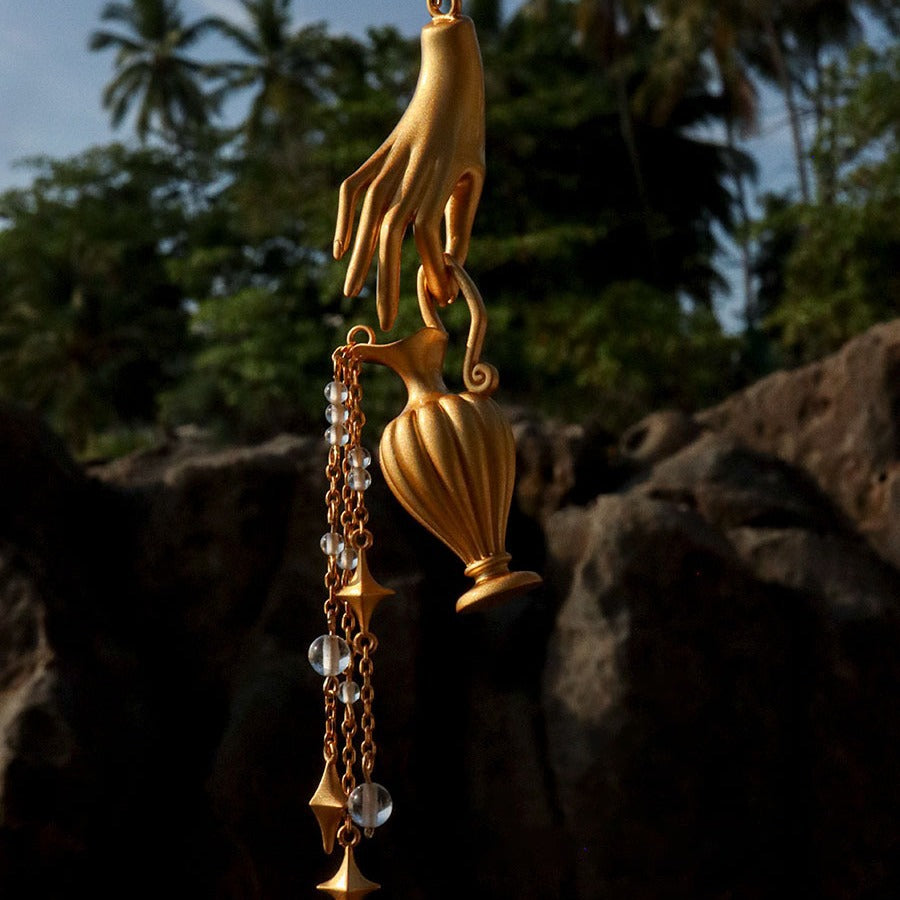 Hand Jug Necklace