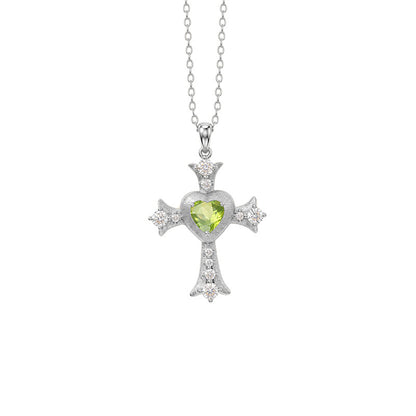 My Love Jesus - Vintage Cross Pendant Necklace