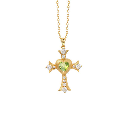 My Love Jesus - Vintage Cross Pendant Necklace