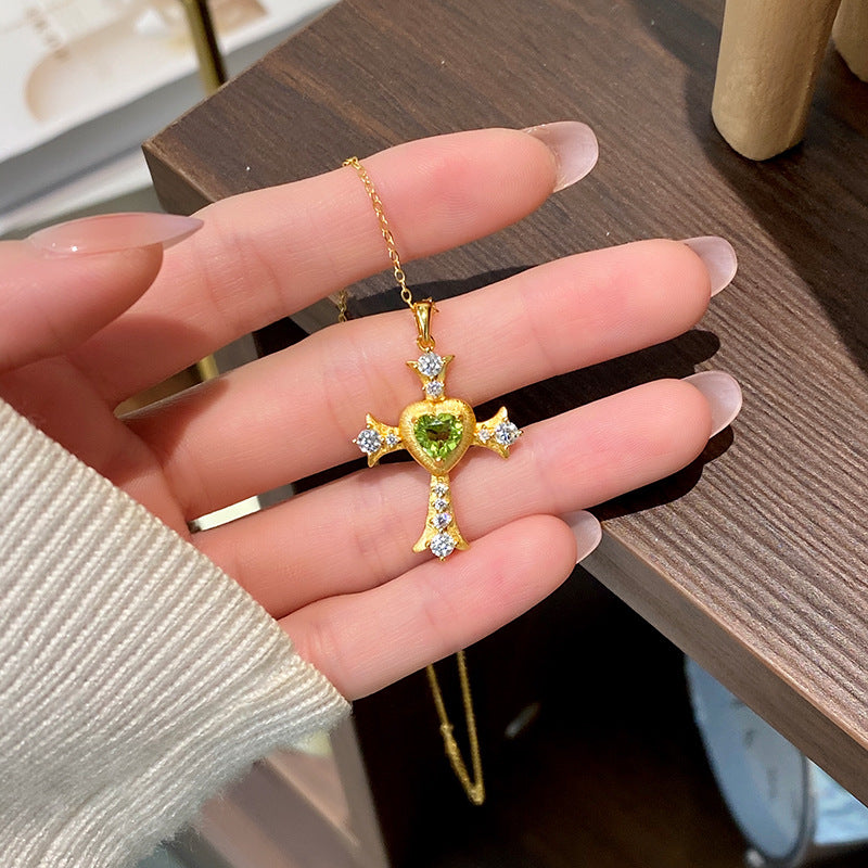 Mon Amour Jésus - Collier Pendentif Croix Vintage