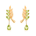 Family Leaf - Gemstone Pendant Jewelry Set