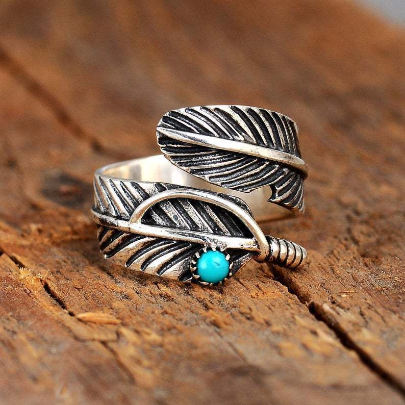 Feather Sterling Silver Ring