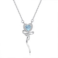 Cœur des marées - Collier design en argent sterling et topazes pour femme