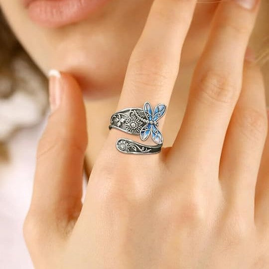 Dragonfly Colorful Ring