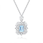 Feathers Classic Flame - Collier pendentif carré en cristal