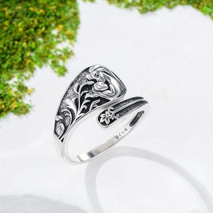 Mama and Kids Sterling Silver Ring