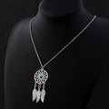 Atrapasueños marino - Collar de plata de ley con turquesa
