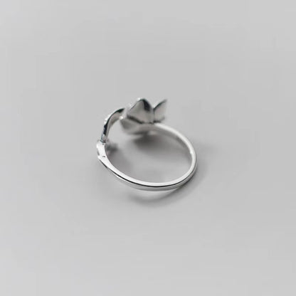 Rose Sterling Silver Ring
