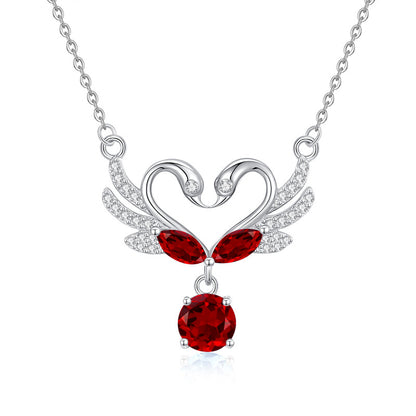 Swan's Heart - Swan Pendant Necklace