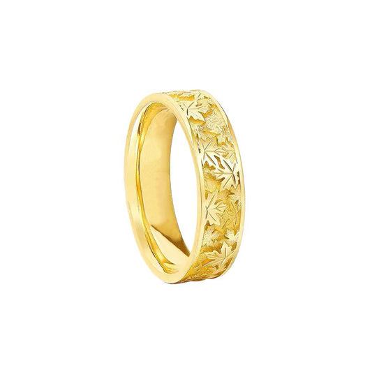 Maple Sterling Silver Ring