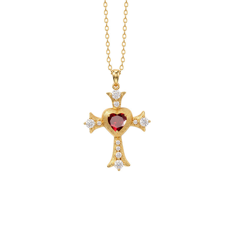 My Love Jesus - Vintage Cross Pendant Necklace