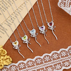 Cœur des marées - Collier design en argent sterling et topazes pour femme