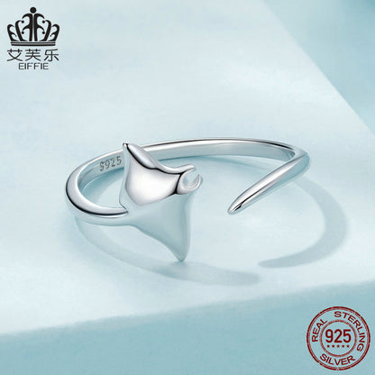 Manta Fish Adjustable Ring