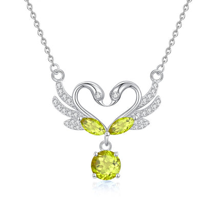 Swan's Heart - Swan Pendant Necklace