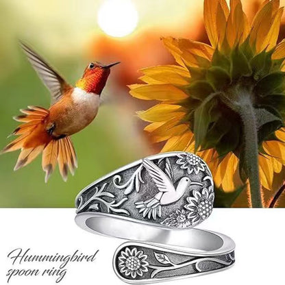 Hummingbird Sterling Silver Ring