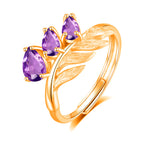 Family Leaf - Gemstone Pendant Jewelry Set
