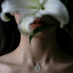 Collier Goutte en Topaze Bleue Aqua - Bohemia Blue