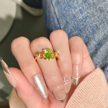 Seabreeze Sparkle - Natural Stone Ring Statement Jewelry for Women