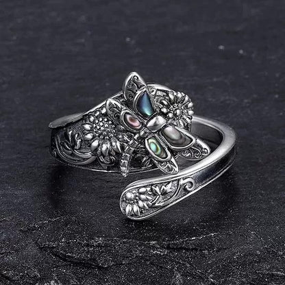 Dragonfly Sterling Silver Ring