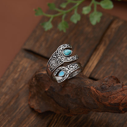 Lucky Horseshoe Sterling Silver Ring