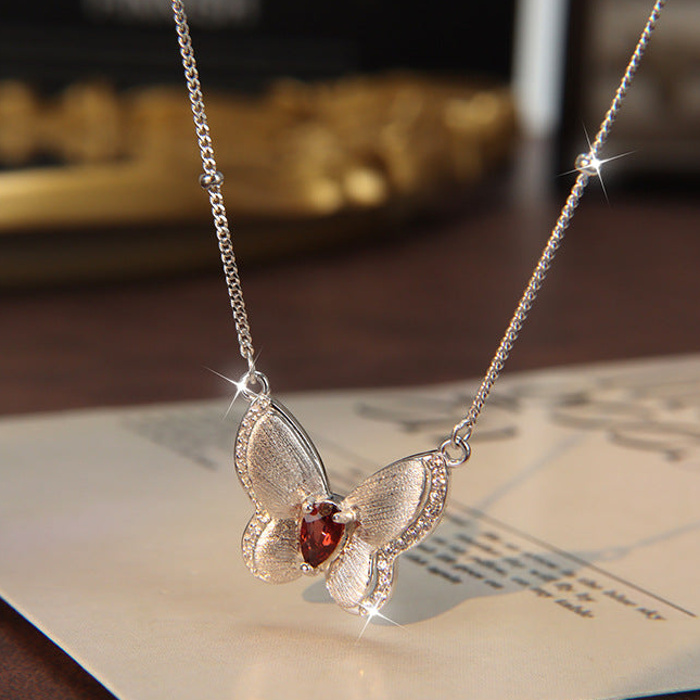 Ocean's Butterfly - Butterfly Pendant Necklace