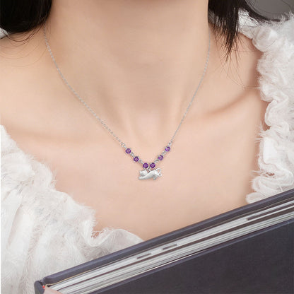 Cat's Soul - Colorful Gemstone Cat Pendant Necklace