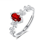 Reine des Glaces - Bague imposante en pierre naturelle pour femme