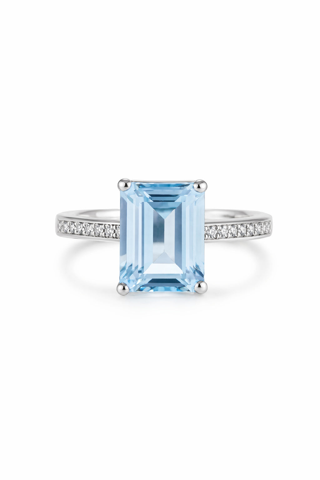 Blue Topaz Sterling Silver Ring
