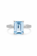 Blue Topaz Sterling Silver Ring