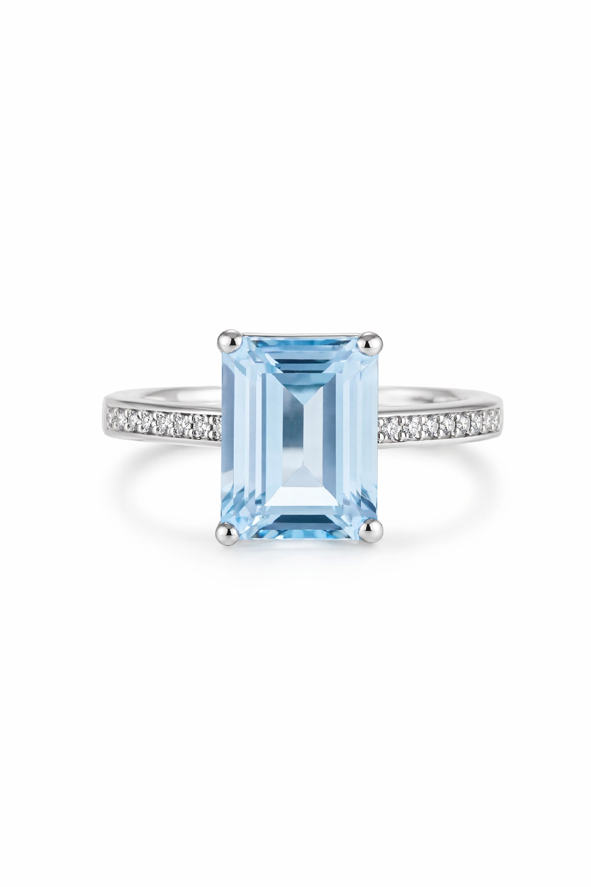 Blue Topaz Sterling Silver Ring