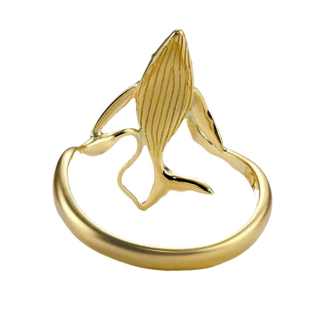 Shark Gold Plated Ring